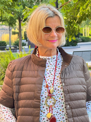 LULU-B SHORT SLEEVE PUFFER VEST LULU-B