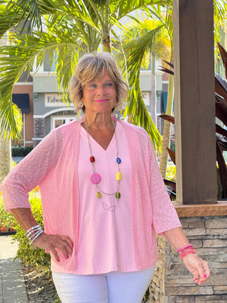 CLEAR PINK MESH WRAP LULU-B
