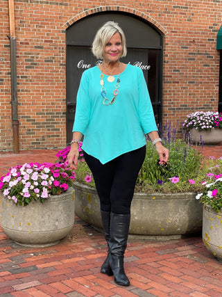 LULU-B SEA-FOAM ASYMMETRIC TOP LULU-B