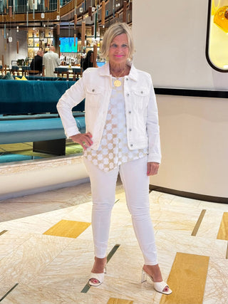 LULU-B CREAM VELOUR PANTS LULU-B