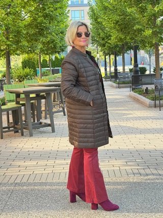 OLIVE LONG PUFFER JACKET LULU-B