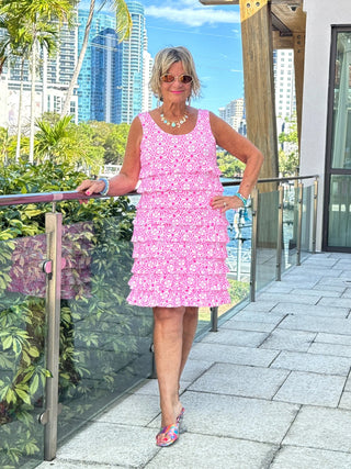 LULU B TROPIC PETALS CHA CHA DRESS LULU-B