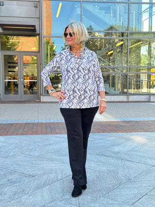 LULU-B WINTER WHITE RUFFLE TOP LULU-B