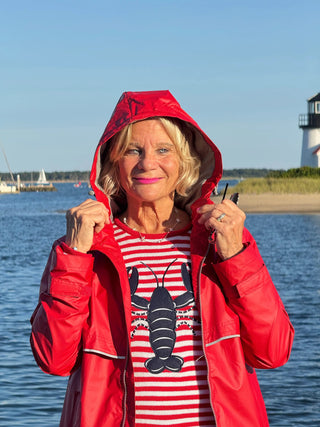 Women's New Englander® Rain Jacket RED Cathys Place