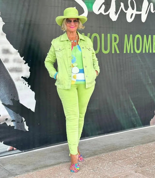 Ethyl Denim Lime Dream Jacket - Love ETHYL JEANS