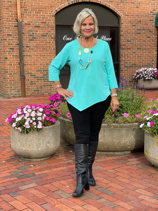 LULU-B SEA-FOAM ASYMMETRIC TOP LULU-B