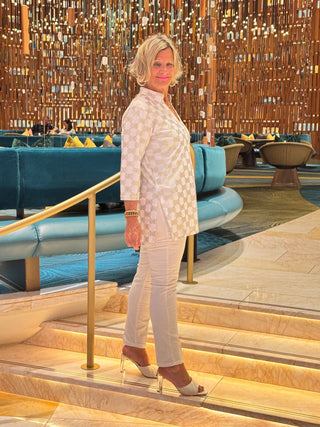 LULU-B WHITE GOLD TUNIC LULU-B