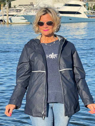 Women's New Englander® Rain Jacket NAVY Cathys Place