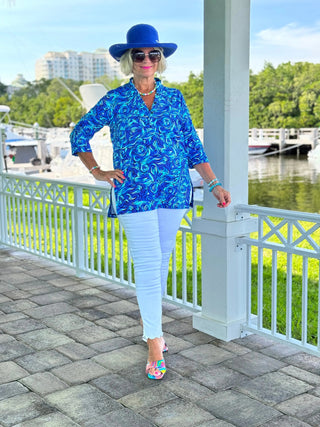FANTASIA BLUE TUNIC LULU-B