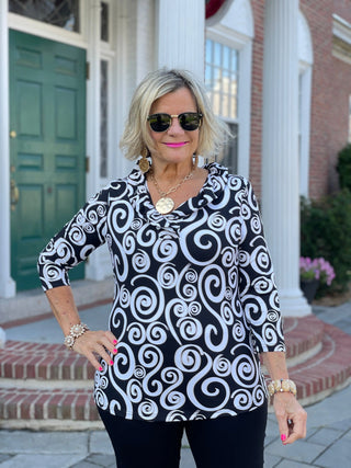 INFINITY CHIC V NECK LULU-B
