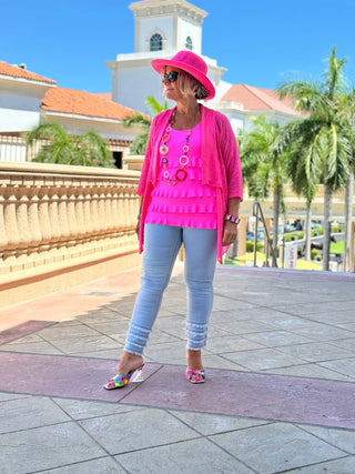 LULU-B LIGHT DENIM SOUTH BEACH ANKLE PANT LULU-B