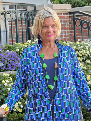 Lulu B Seaport Geo Full Zipper Jacket LULU-B