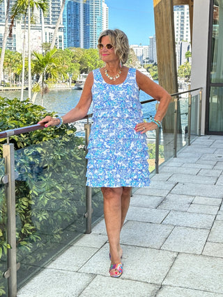 LULU B CORAL BREEZE CHA CHA DRESS LULU-B