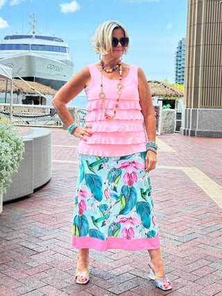 TROPICAL TULIP SKIRT CATHYS RESORTWEAR