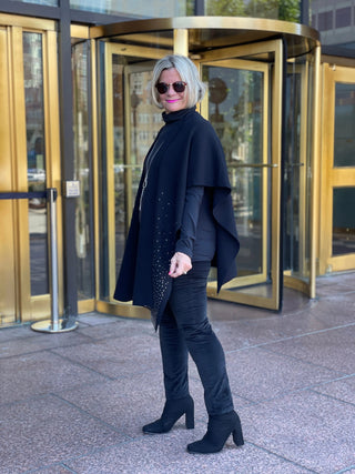 BLACK WINTER BLING WRAP Accent fashions