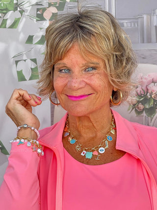 SUMMERTIME Charm Station Paperclip Necklace CATHYS RESORTWEAR