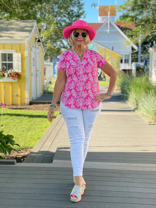PINK LANE SHORT SLEEVE LULU-B