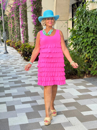 HOT PINK CHA CHA DRESS LULU-B