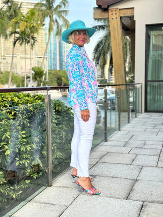 SPLASH OF PINK  FULL ZIPPER LULU-B