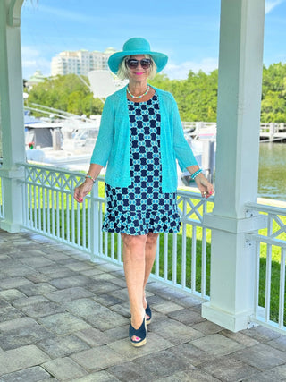 BLUE MEDALLION  HALTER RUFFLE LULU-B