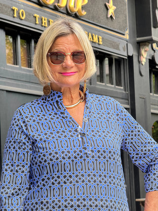 LULU-B SHADES OF BLUE TUNIC LULU-B