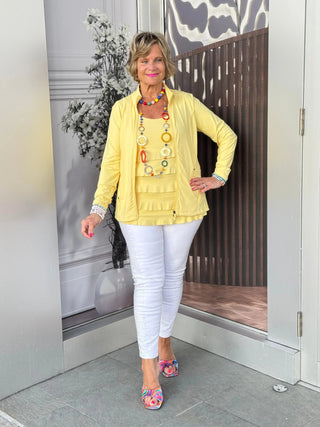LULU-B FULL ZIPPER YELLOW JACKET LULU-B