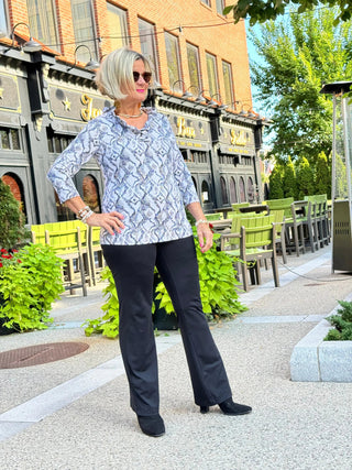 LULU-B WINTER WHITE RUFFLE TOP LULU-B