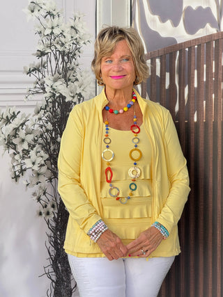 LULU-B FULL ZIPPER YELLOW JACKET LULU-B