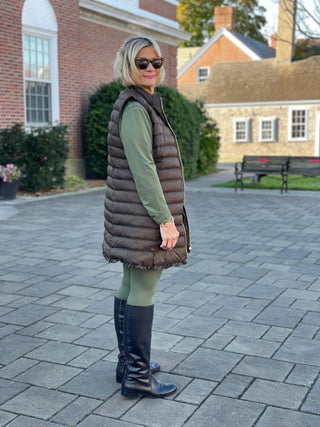 LULU-B OLIVE FULL ZIPPER JACKET LULU-B