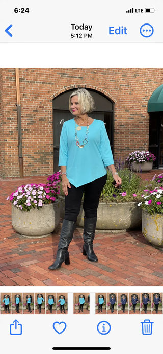 LULU-B SEA-FOAM ASYMMETRIC TOP LULU-B