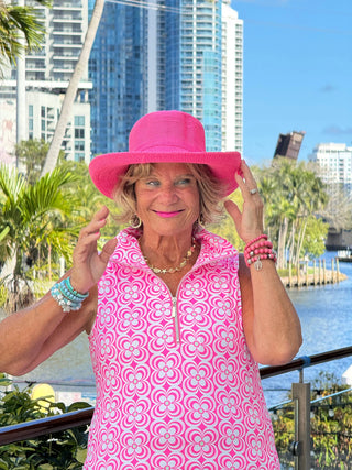 LULU B TROPIC PETALS ZIPPER SWING DRESS LULU-B