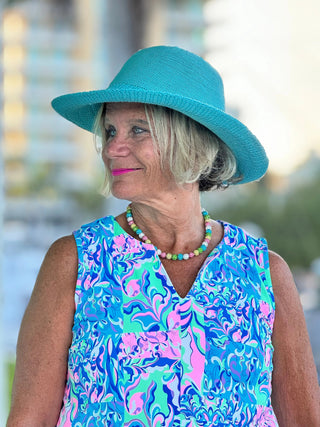 SPLASH OF PINK  SLEEVELESS V TOP LULU-B