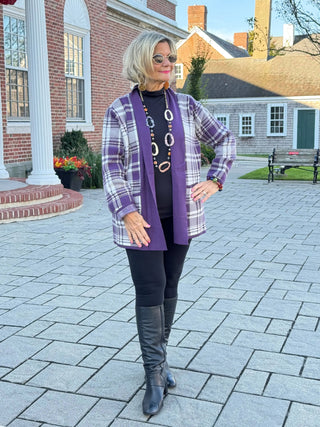 SOUTHERN NIGHTS PURPLE POCKET SWEATER Cathys Place