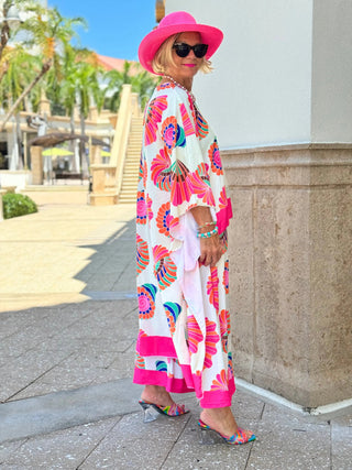 TROPICAL SEASHELL PALAZZO CATHYS RESORTWEAR