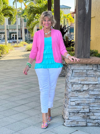 LULU-B PEYTON HOT PINK SHRUG LULU-B