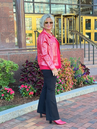 Red Metallic Jacket Cathys Place