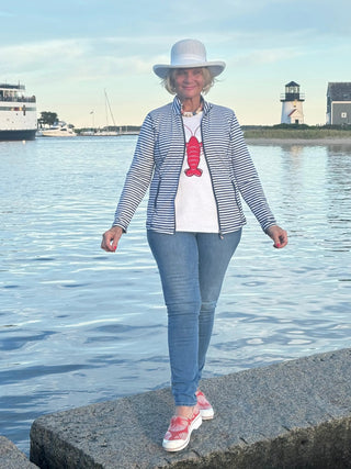 WHITE LOBSTER SWEATER LULU-B