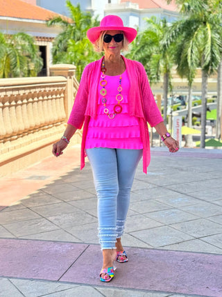 LULU-B LIGHT DENIM SOUTH BEACH ANKLE PANT LULU-B