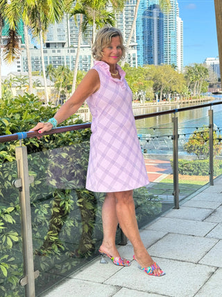 LULU B PINK CHIC RUFFLE DRESS LULU-B