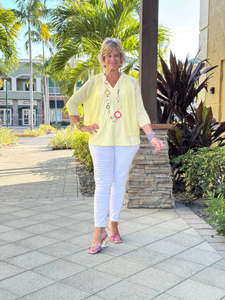 LULU-B CLEAR YELLOW MESH WRAP LULU-B