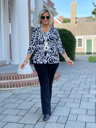 INFINITY CHIC V NECK LULU-B