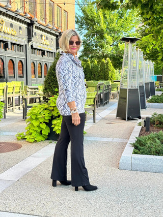 LULU-B WINTER WHITE RUFFLE TOP LULU-B