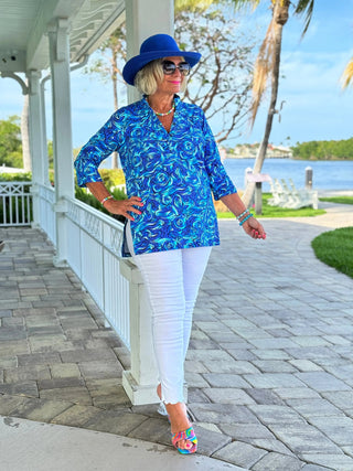 FANTASIA BLUE TUNIC LULU-B