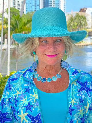 LULU B STARFISH SPLASH FULL ZIPPER JACKET LULU-B