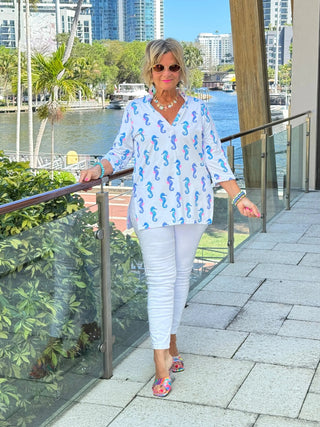 LULU B SHORELINE CHARM TUNIC LULU-B