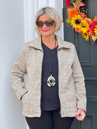 OATMEAL TWEED JACKET Cathys Place