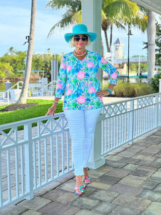 SEASHELL BEACH V NECK LULU-B