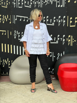 LULU-B SOUTH BEACH BLACK ANKLE PANT LULU-B