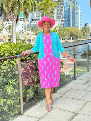 LULU B SEAHORSE BAY MIDI SHIFT MAXI DRESS LULU-B