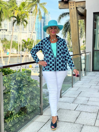 BLUE MEDALLION FULL ZIPPER LULU-B